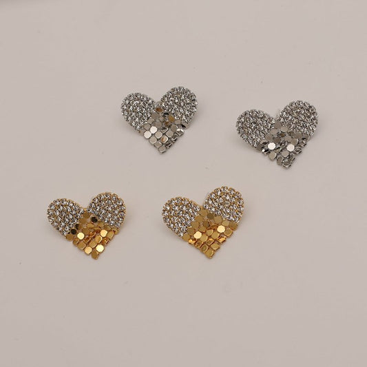 18k Gold Stud Earrings For Ladies-Jewearrings