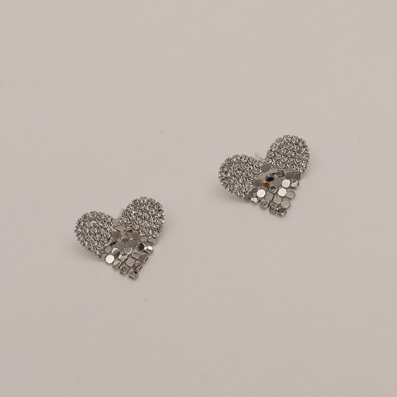 18k Gold Stud Earrings For Ladies-Jewearrings