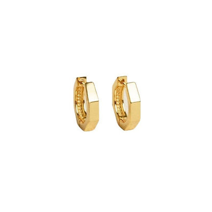 18K Real Gold Plated Classic Polygon Earrings-Jewearrings