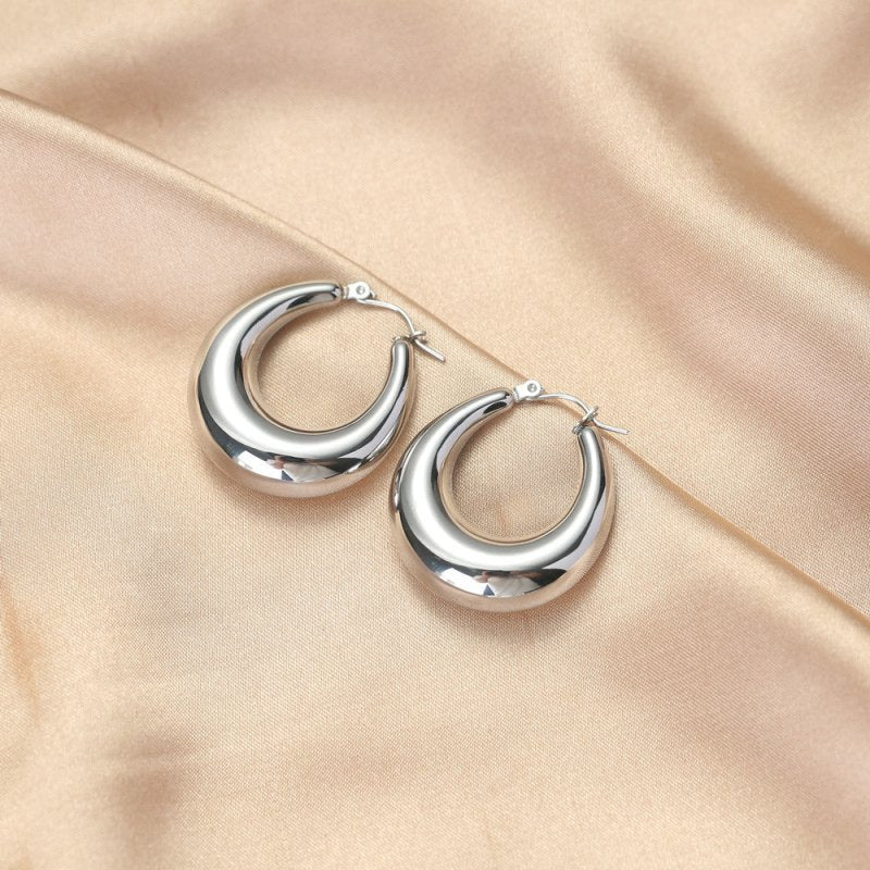 18K Vacuum Gold Plated Stainless Steel Earrings-Jewearrings