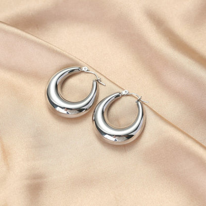 18K Vacuum Gold Plated Stainless Steel Earrings-Jewearrings