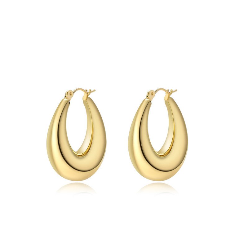 18K Vacuum Gold Plated Stainless Steel Earrings-Jewearrings