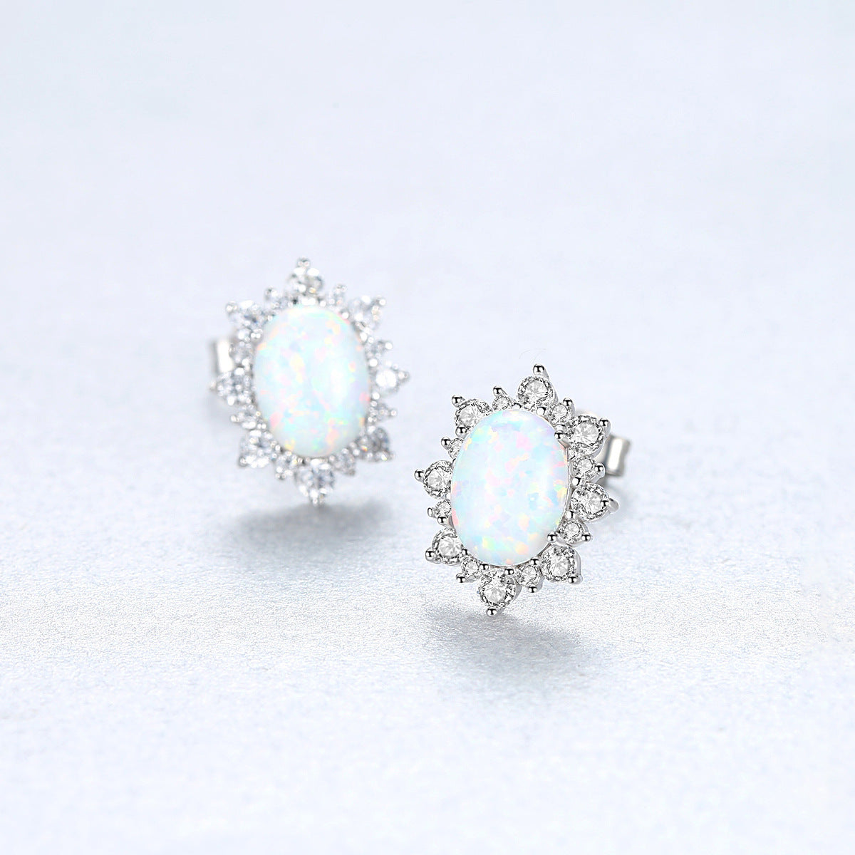 S925 Sterling Silver Stud Earrings-Jewearrings