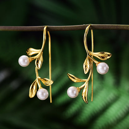 Moye Dew Natural Pearl Earrings-Jewearrings