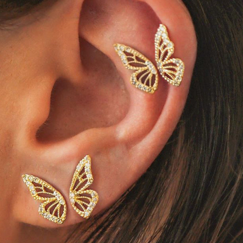 Butterfly Dangle Earrings-Jewearrings