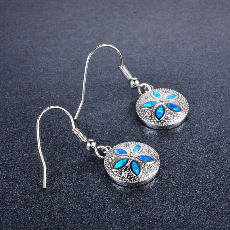 S925 sterling silver flower type ladies pendant earrings-Jewearrings