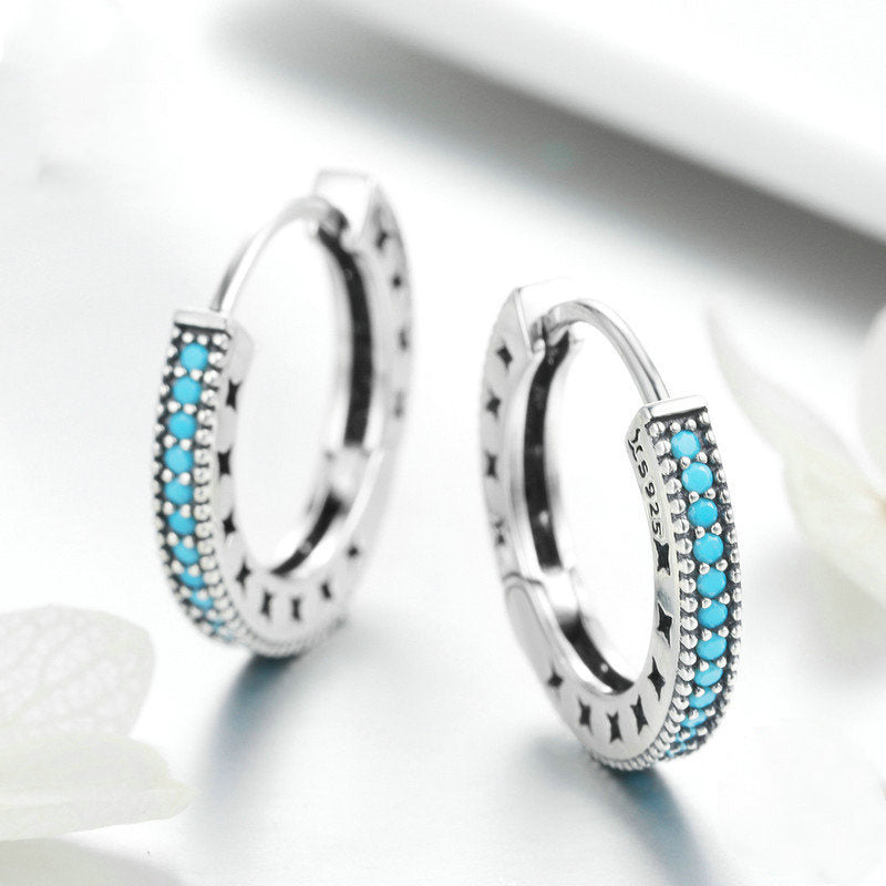 Little sparkle S925 sterling silver earrings-Jewearrings