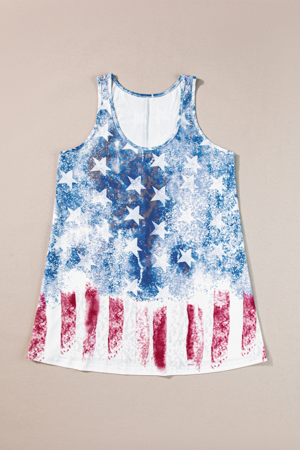 US Flag Scoop Neck Tank-Jewearrings