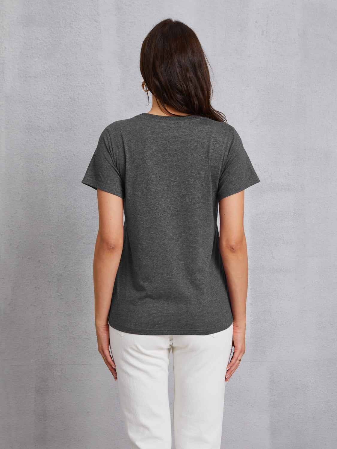 COFFEE Round Neck Short Sleeve T-Shirt-Jewearrings