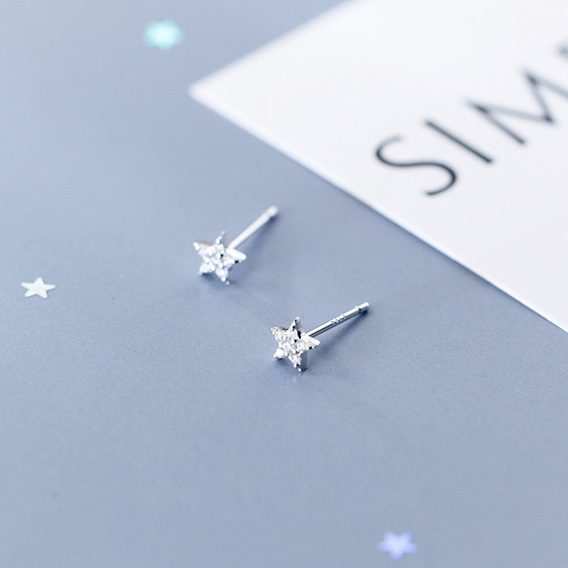 Graceful And Petite Cute S925 Silver Stud Earrings For Women-Jewearrings