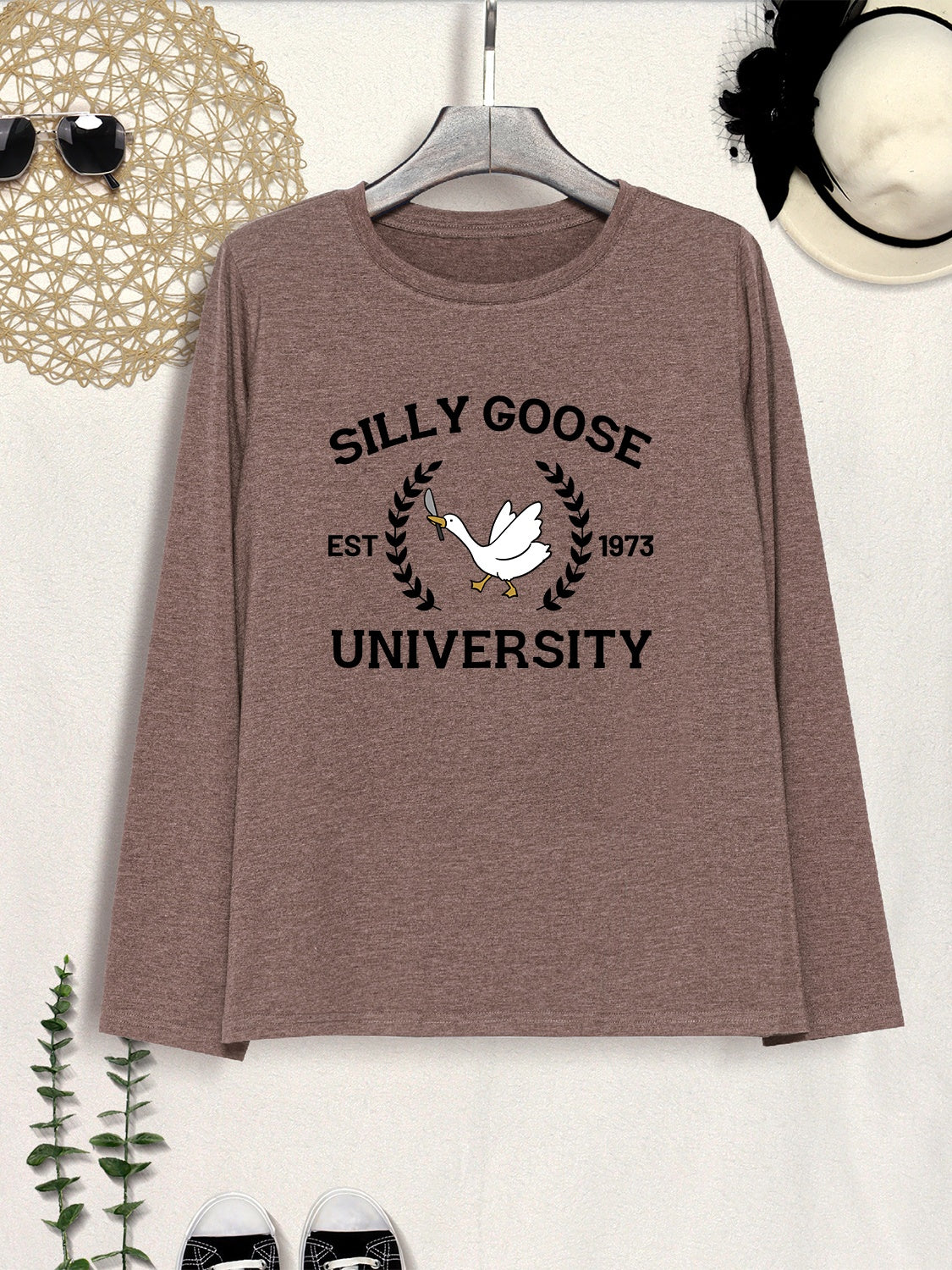 SILLY GOOSE UNIVERSITY Long Sleeve T-Shirt-Jewearrings