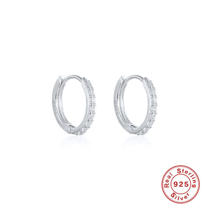 Women And Men Silver Earrings Hoops-Jewearrings