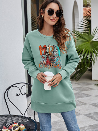 MERRY CHRISTMAS Graphic Sweatshirt-Jewearrings