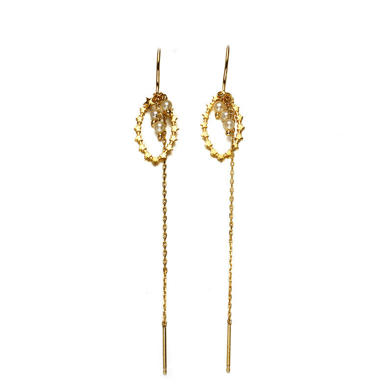 Women's All Match Gold Plated Sterling Silver Earrings-Jewearrings