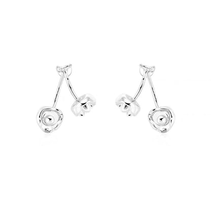 Women's Fashion Silver Plated Dual-wear Earrings-Jewearrings