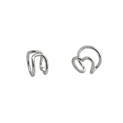 Love Ear Clip Female Earrings Without Pierced Ears-Jewearrings