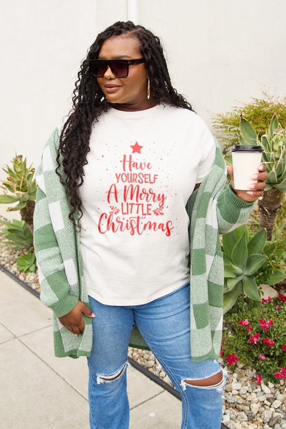 Simply Love Full Size HAVE YOURSELF A MERRY LITTLE CHRISTMAS T-Shirt-Jewearrings