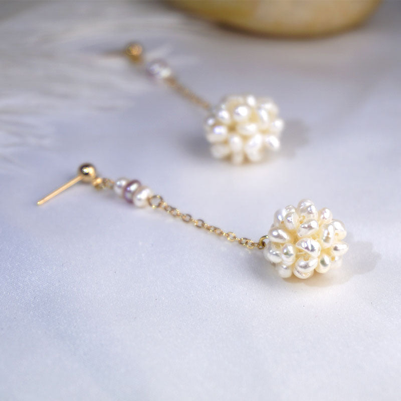 Women's Fashion Simple Handmade Earrings Pearl Earrings-Jewearrings