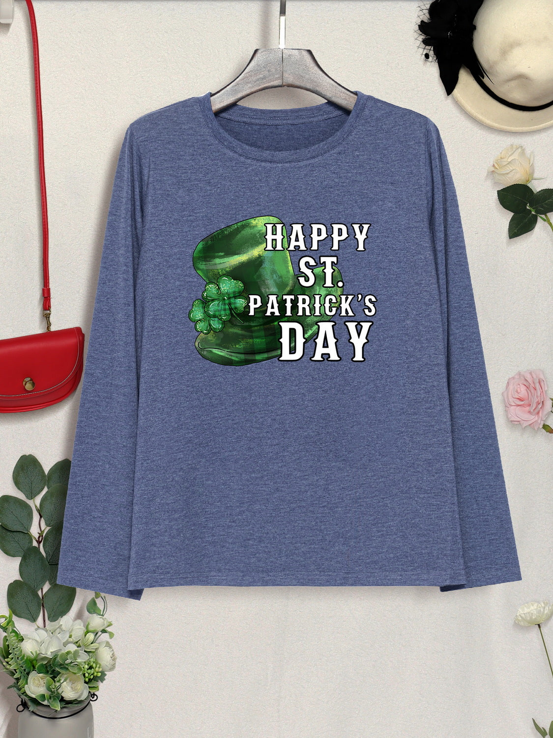 HAPPY ST. PATRICK'S DAY Round Neck T-Shirt-Jewearrings