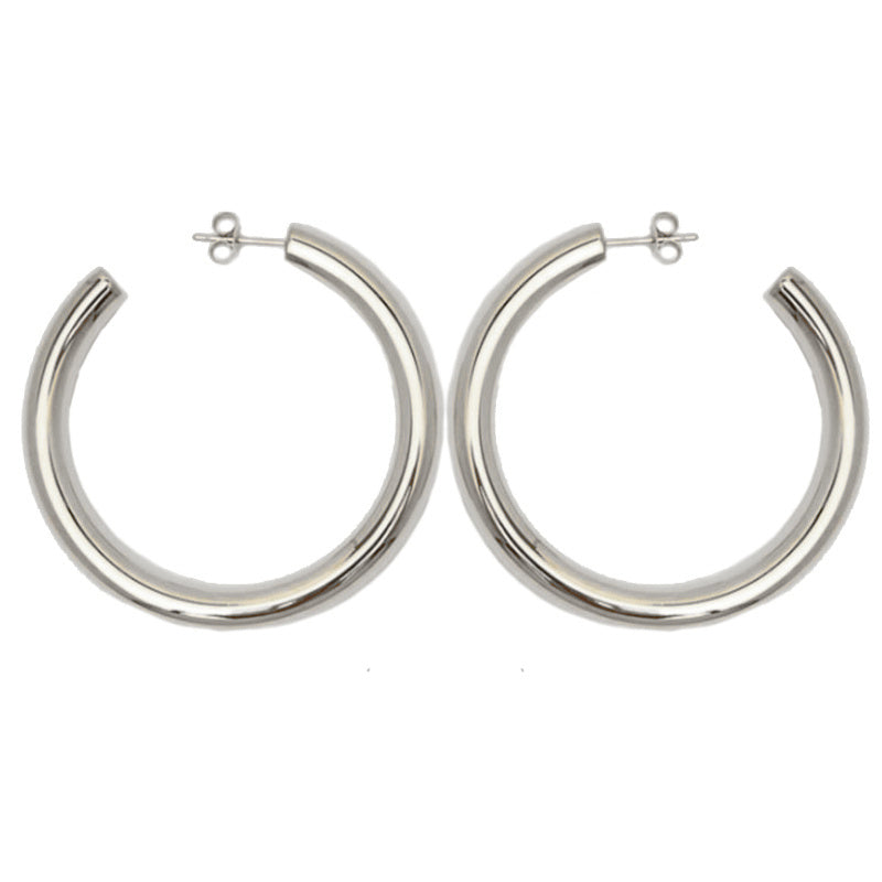 Minimalist C Circle European And American Hoop Wind Ins Super Fire Earrings-Jewearrings