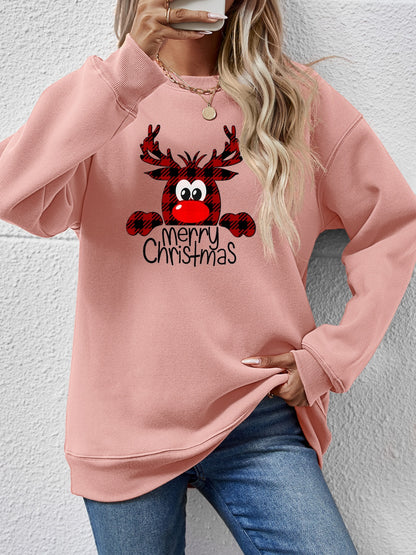 MERRY CHRISTMAS Graphic Sweatshirt-Jewearrings