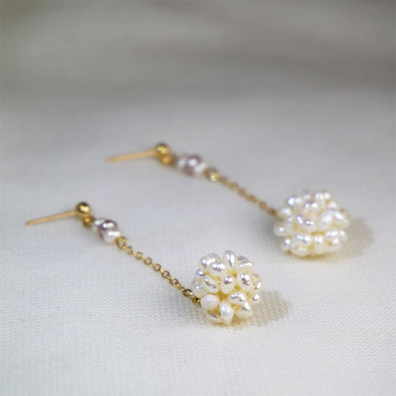 Women's Fashion Simple Handmade Earrings Pearl Earrings-Jewearrings