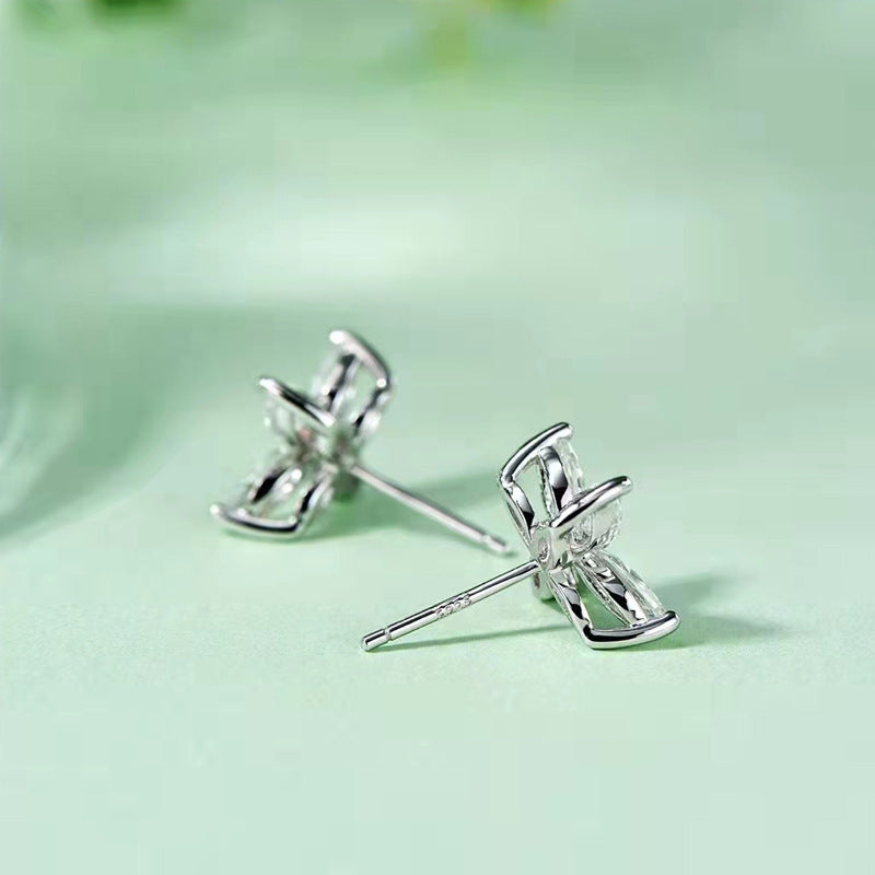 925 Silver Plated Personalized Design Graceful And Petite Earrings-Jewearrings