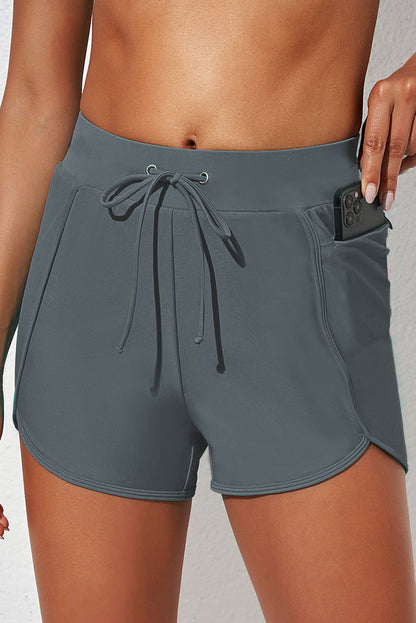 Drawstring Waist Swim Shorts-Jewearrings