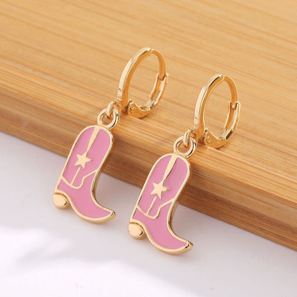 Women's High Heels Earrings Gold Plated Copper-Jewearrings