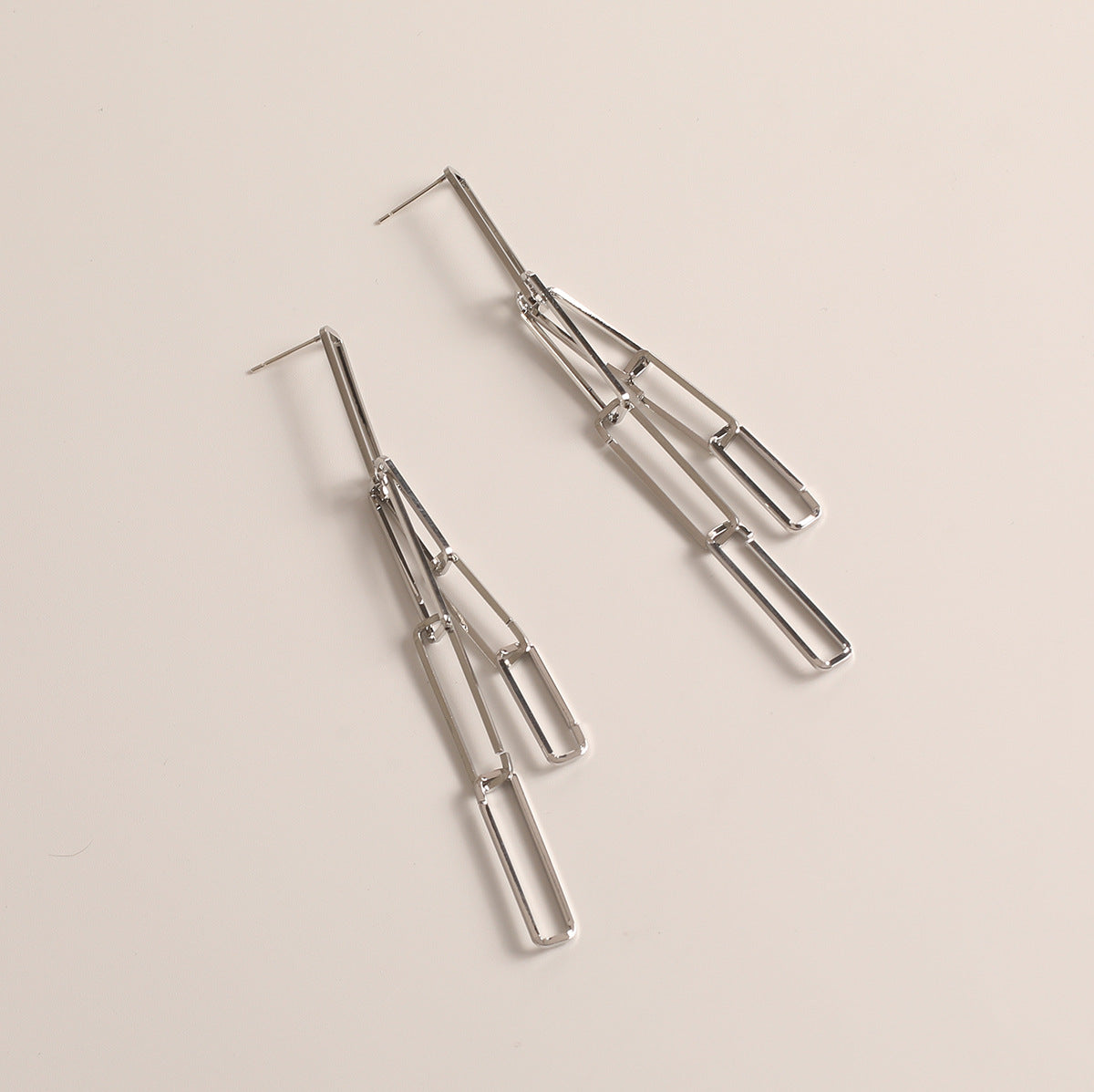 Cold Wind S925 Silver Needle Hollow Earrings Creative Handmade Earring-Jewearrings