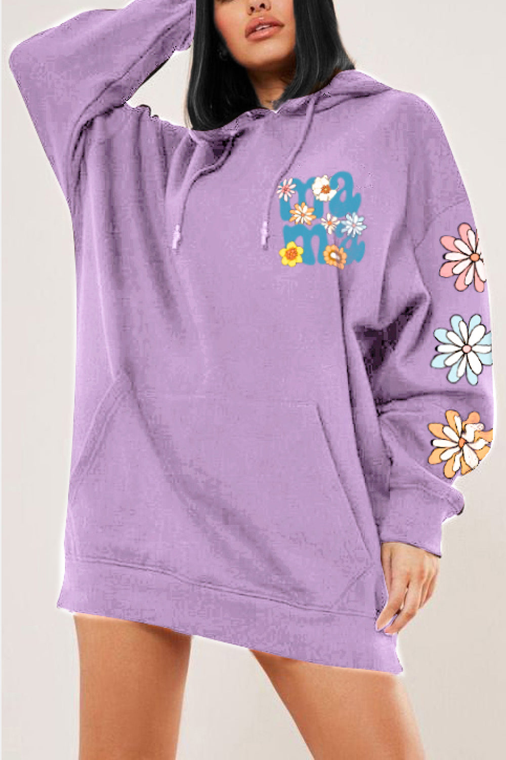 Simply Love Simply Love Full Size MAMA Graphic Dropped Shoulder Hoodie-Jewearrings