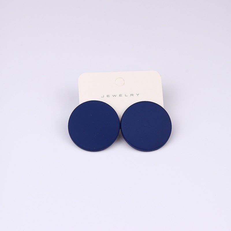 20 Color Round Spray Paint Earrings Simple Fashion Acrylic Personality Candy Color-Jewearrings