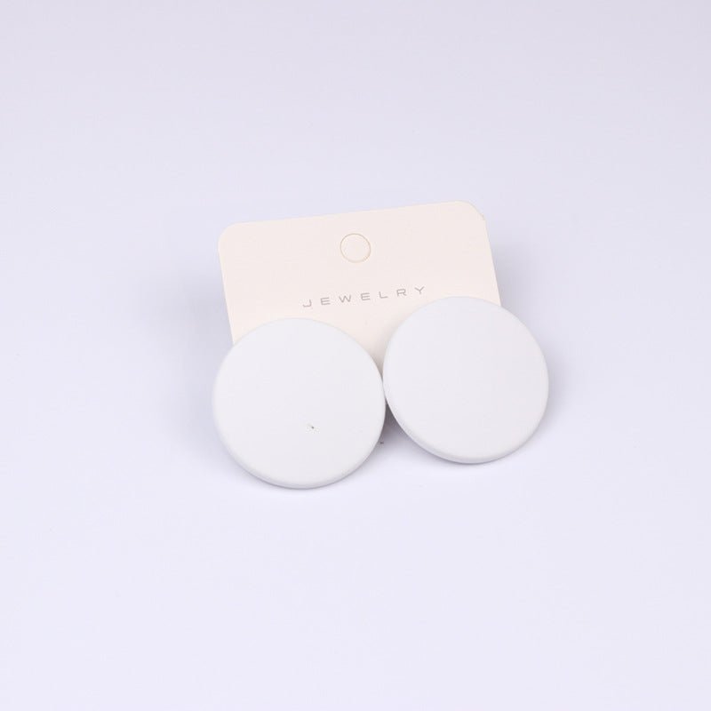 20 Color Round Spray Paint Earrings Simple Fashion Acrylic Personality Candy Color-Jewearrings