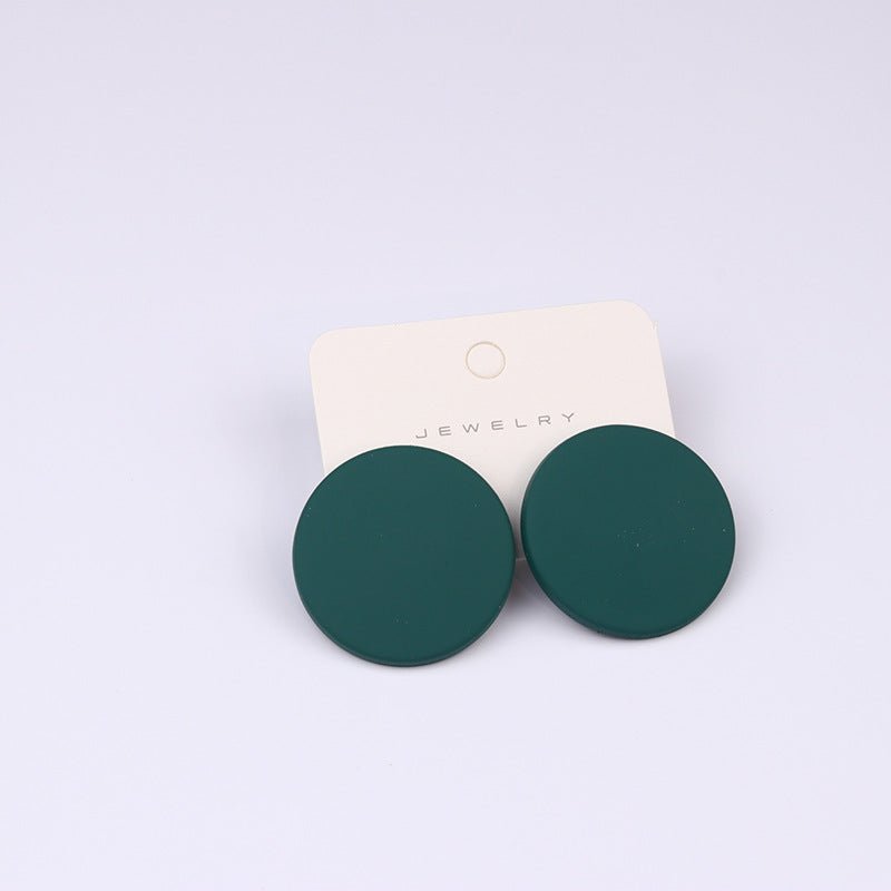 20 Color Round Spray Paint Earrings Simple Fashion Acrylic Personality Candy Color-Jewearrings