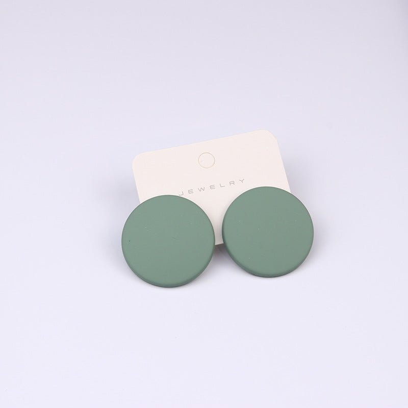 20 Color Round Spray Paint Earrings Simple Fashion Acrylic Personality Candy Color-Jewearrings