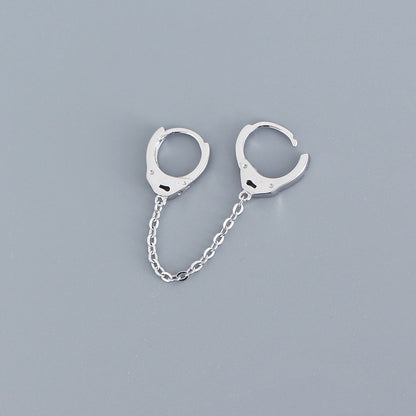 S925 Sterling Silver Chain Earrings-Jewearrings