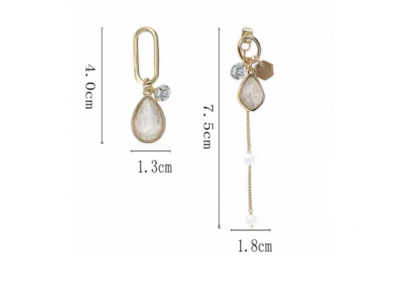 Vintage Opal Long Temperament Pearl Earrings-Jewearrings