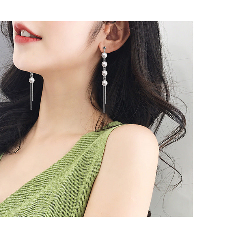 Pearl Temperament Ear Jewelry Earrings-Jewearrings