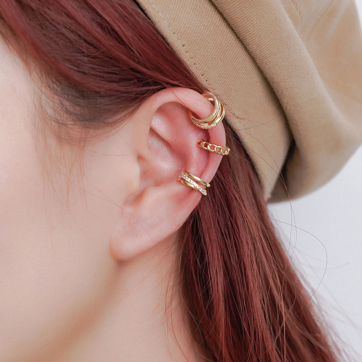 Women's Earrings Have Irregular Personality Knot Ear Clip-Jewearrings