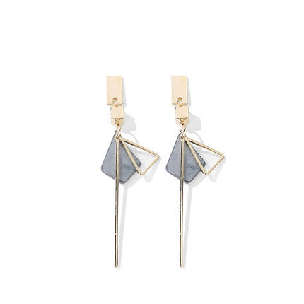 Long style stylish earrings web celebrity earrings with silver needle earrings-Jewearrings