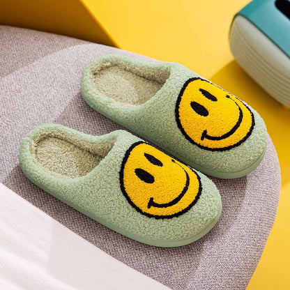 Melody Smiley Face Slippers-Jewearrings