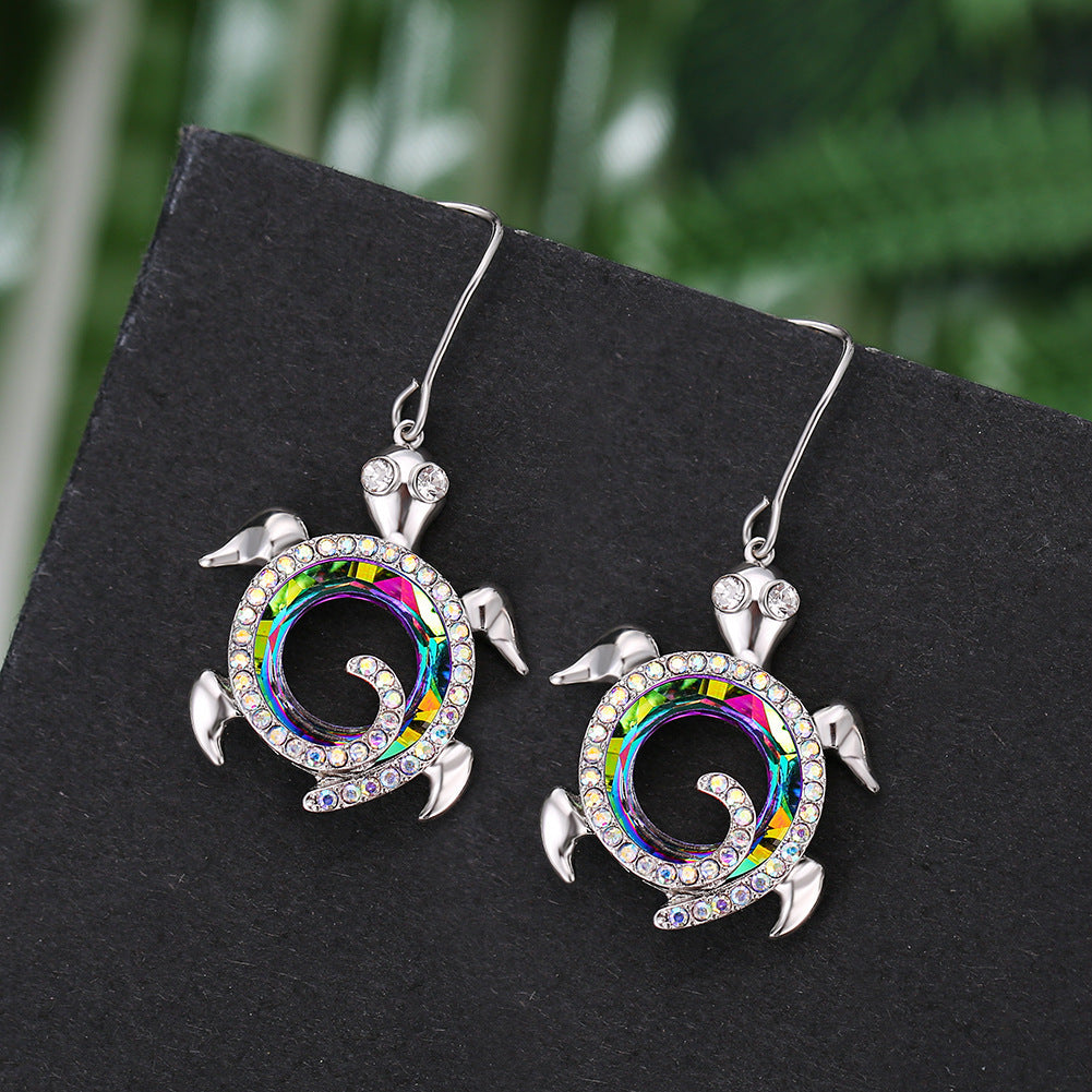 Turtle Opal Pendant Earrings Stud-Jewearrings