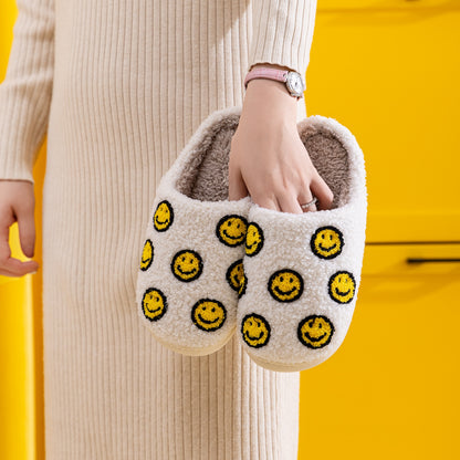 Melody Smiley Face Slippers-Jewearrings