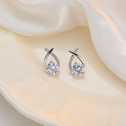 Women's Alloy Cross Earrings-Jewearrings