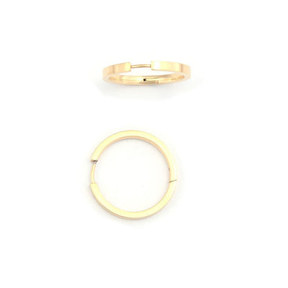 20mm Fashion Gold Bold Round Ring Earrings-Jewearrings