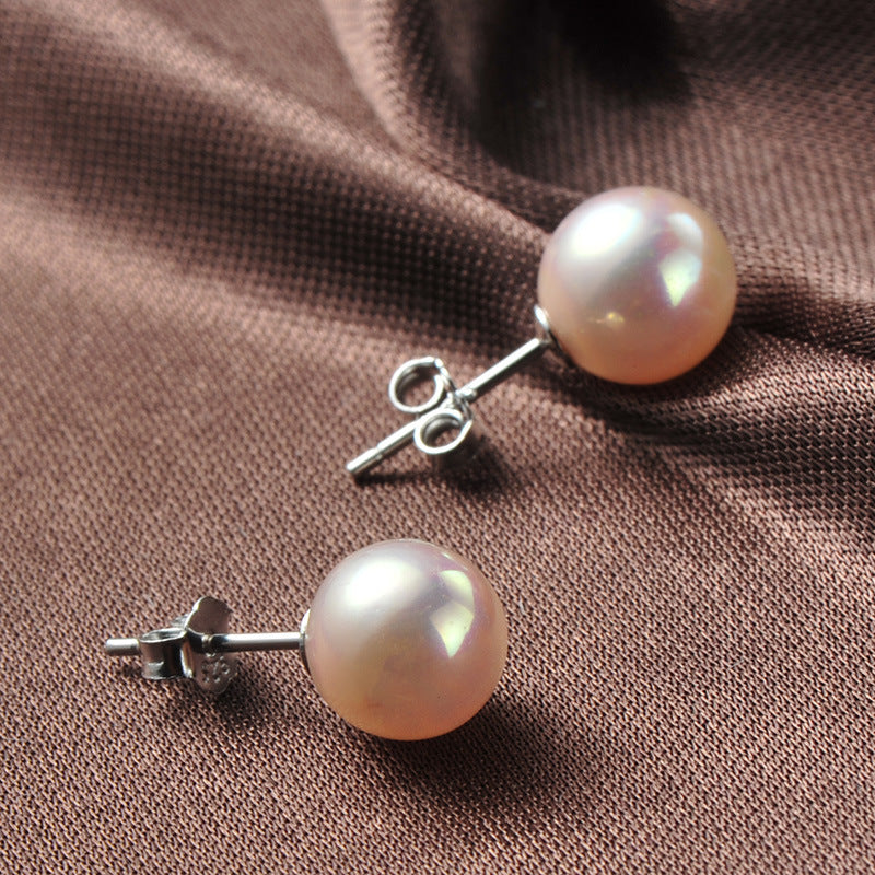 S925 pearl one week earrings-Jewearrings