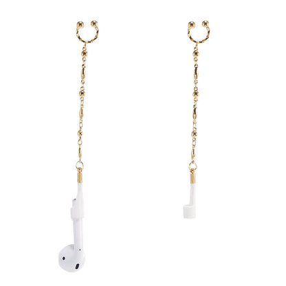 Compatible with Apple, Airpods anti loss series peach chain ear clip various Earrings-Jewearrings