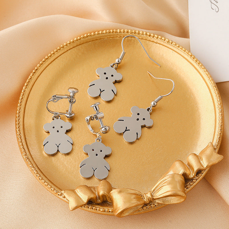 Temperament Earrings Tide Ear Hook Ear Clip Without Pierced Female-Jewearrings