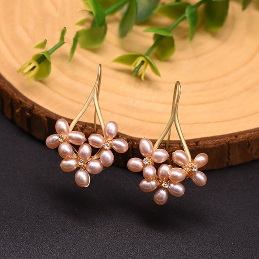 Natural freshwater pearl earrings-Jewearrings