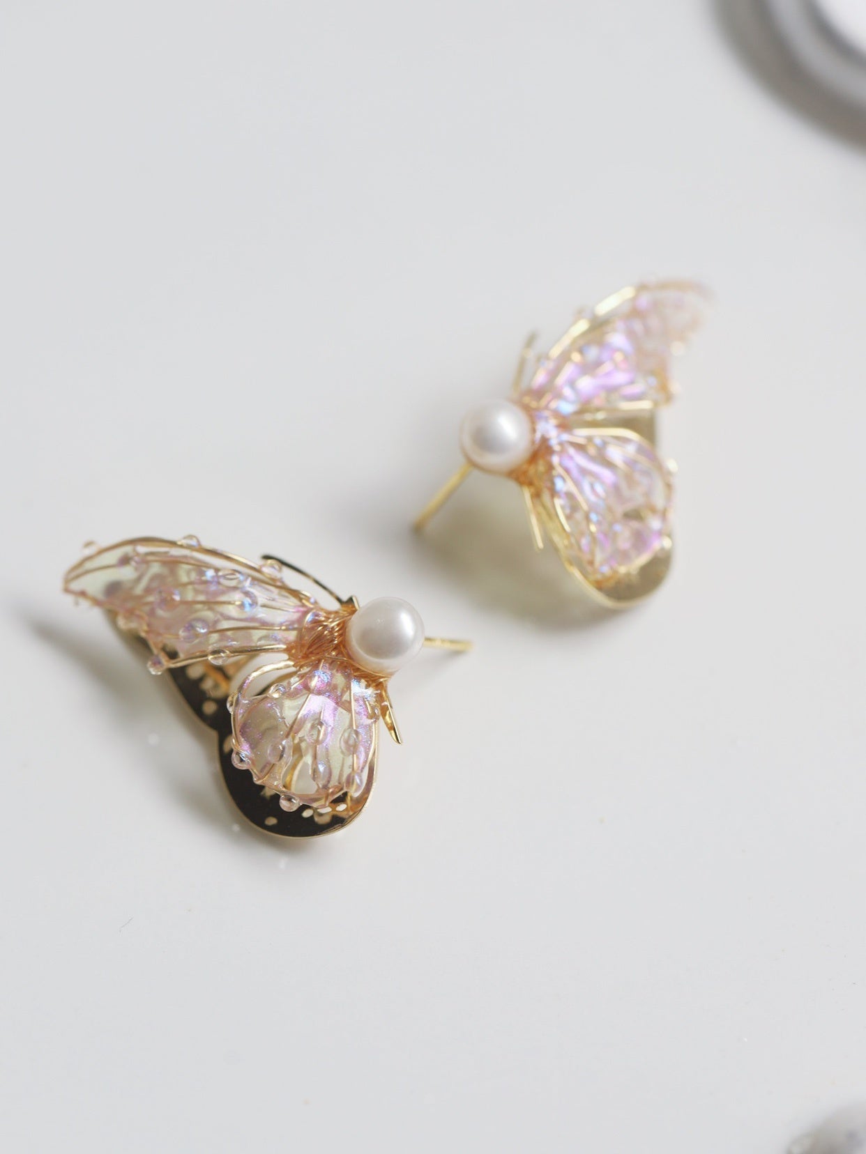 Summer New Product Butterfly Female Sterling Silver Stud Earrings-Jewearrings